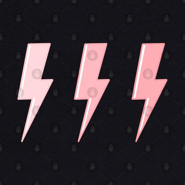 Pink lightning bolts by kxtelyng